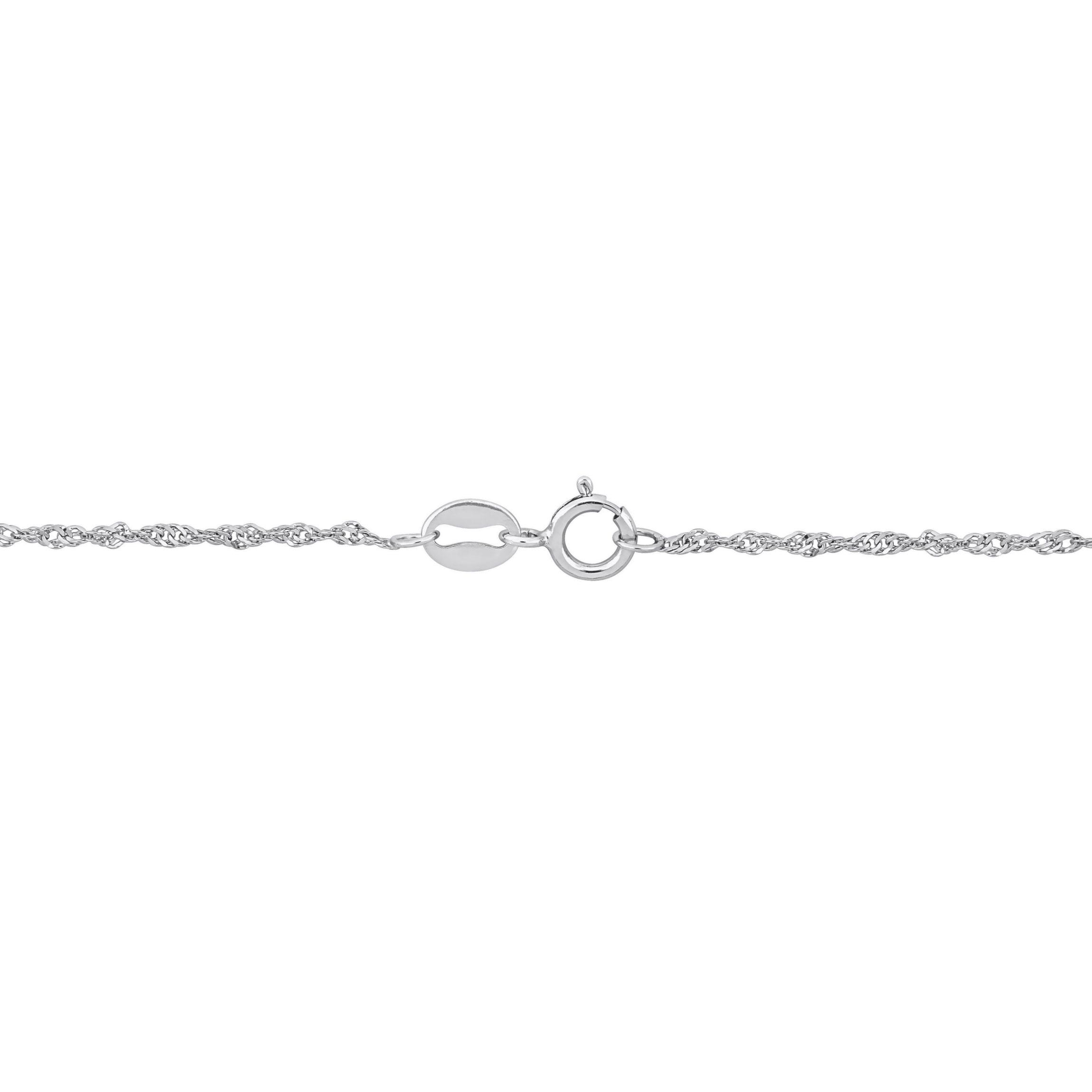 Singapore Chain Bracelet in Platinum