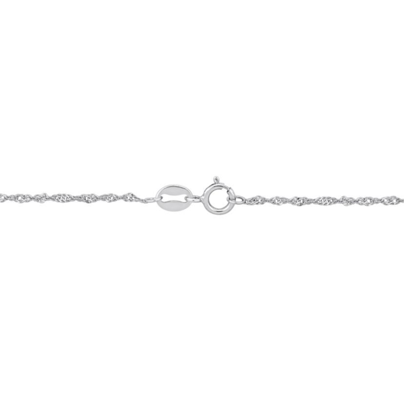 Singapore Chain Bracelet in Platinum