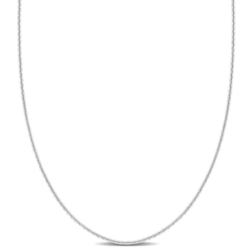 Cable Chain Necklace in Platinum
