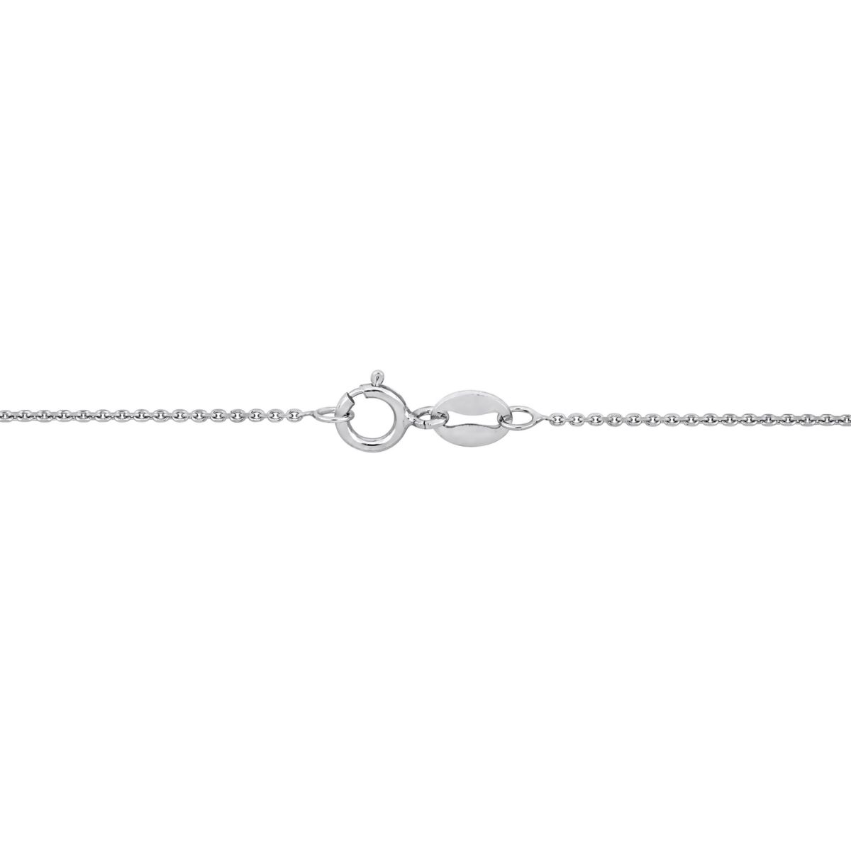 Cable Chain Necklace in Platinum