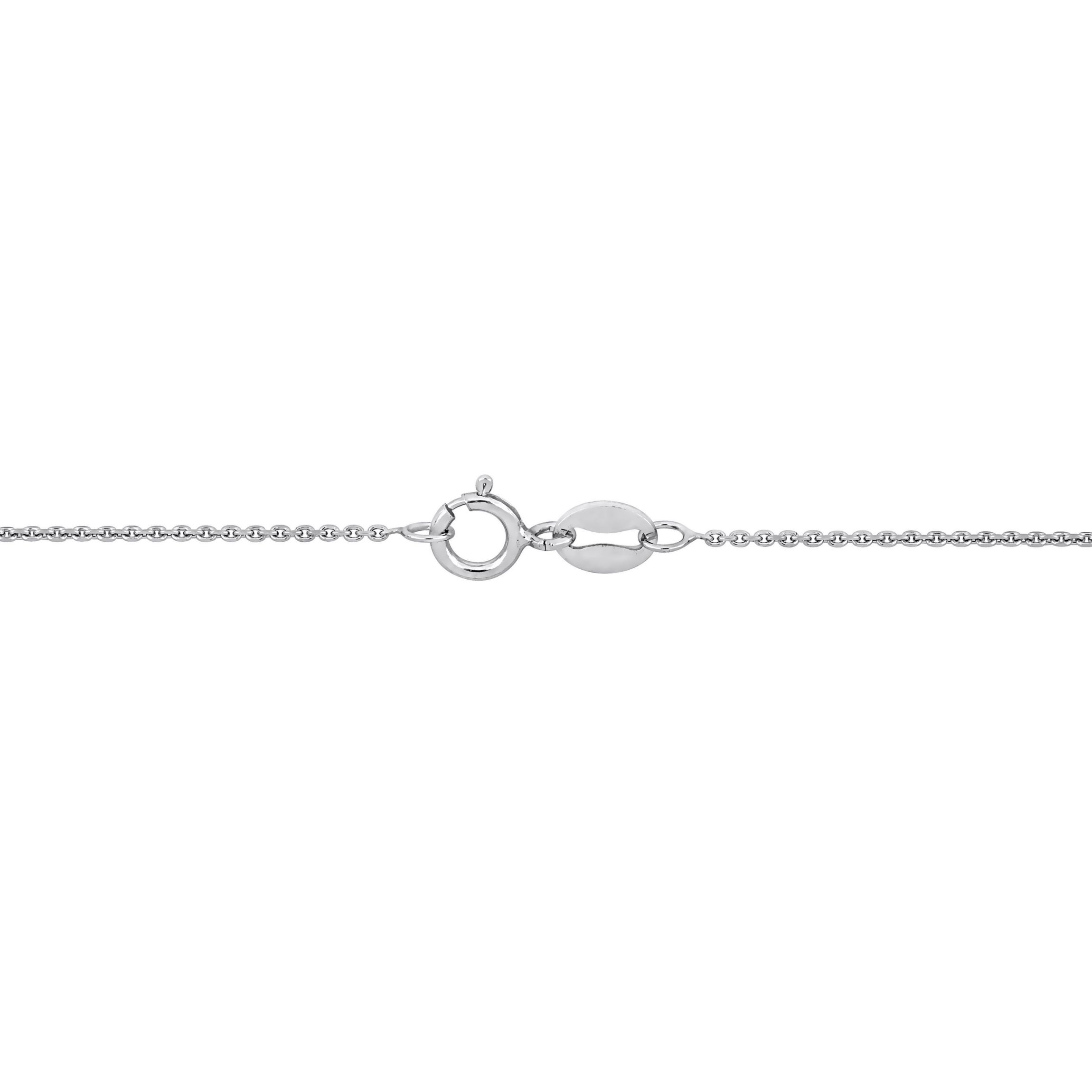 Cable Chain Necklace in Platinum