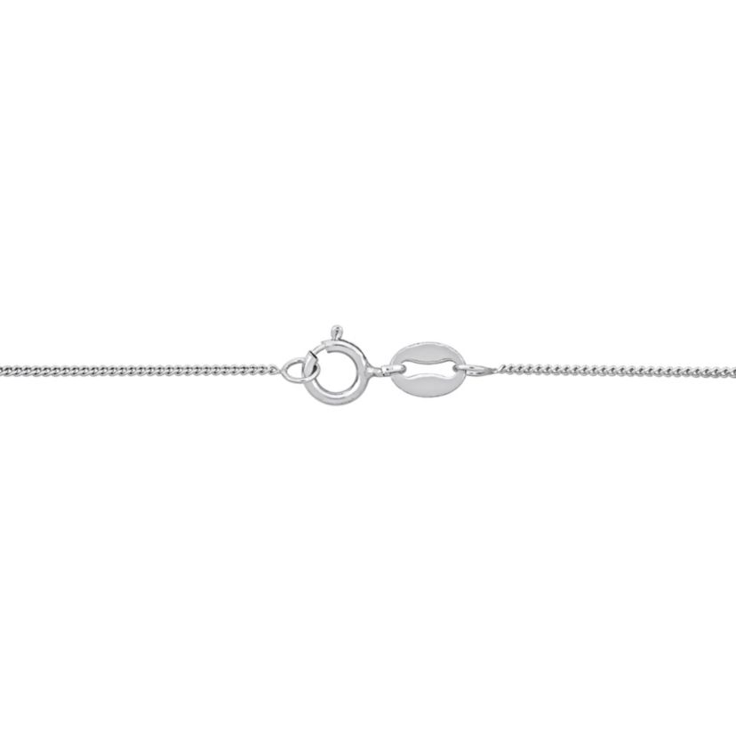Curb Link Chain Necklace in Platinum