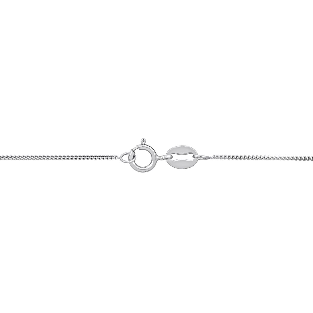 Curb Link Chain Necklace in Platinum