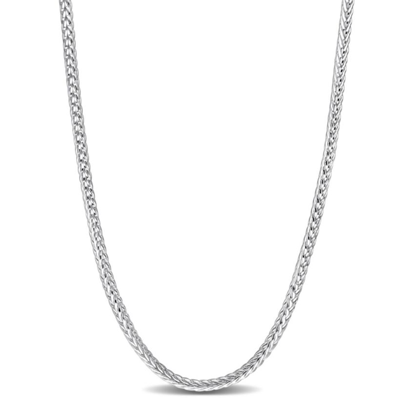 4.2MM Foxtail Chain Necklace in Sterling Silver