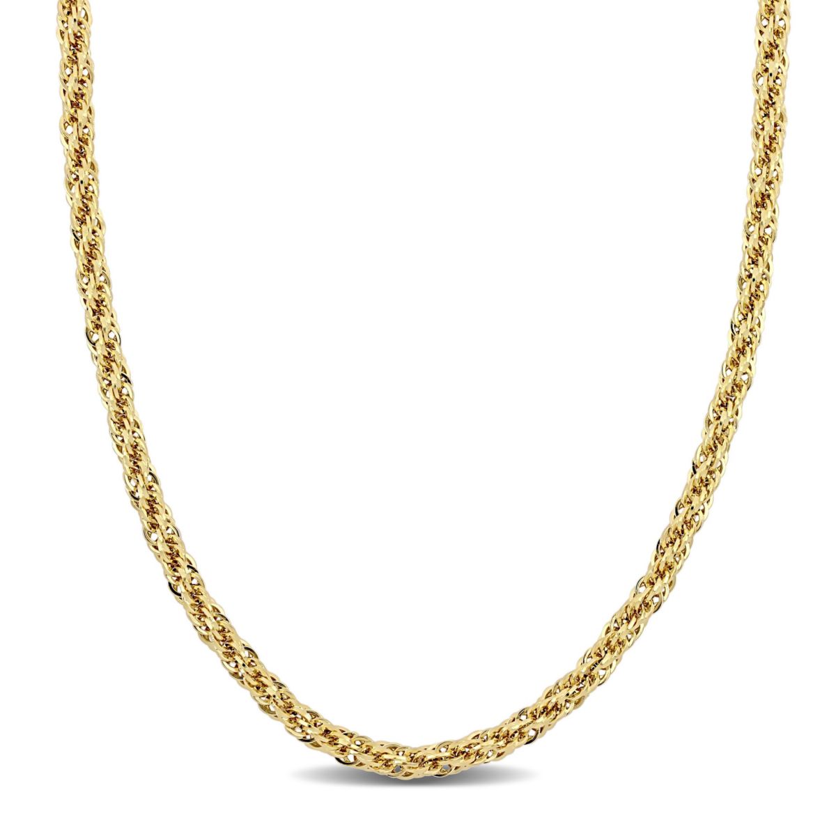 4MM Infinity Rope Chain Necklace in 14K Yellow Gold