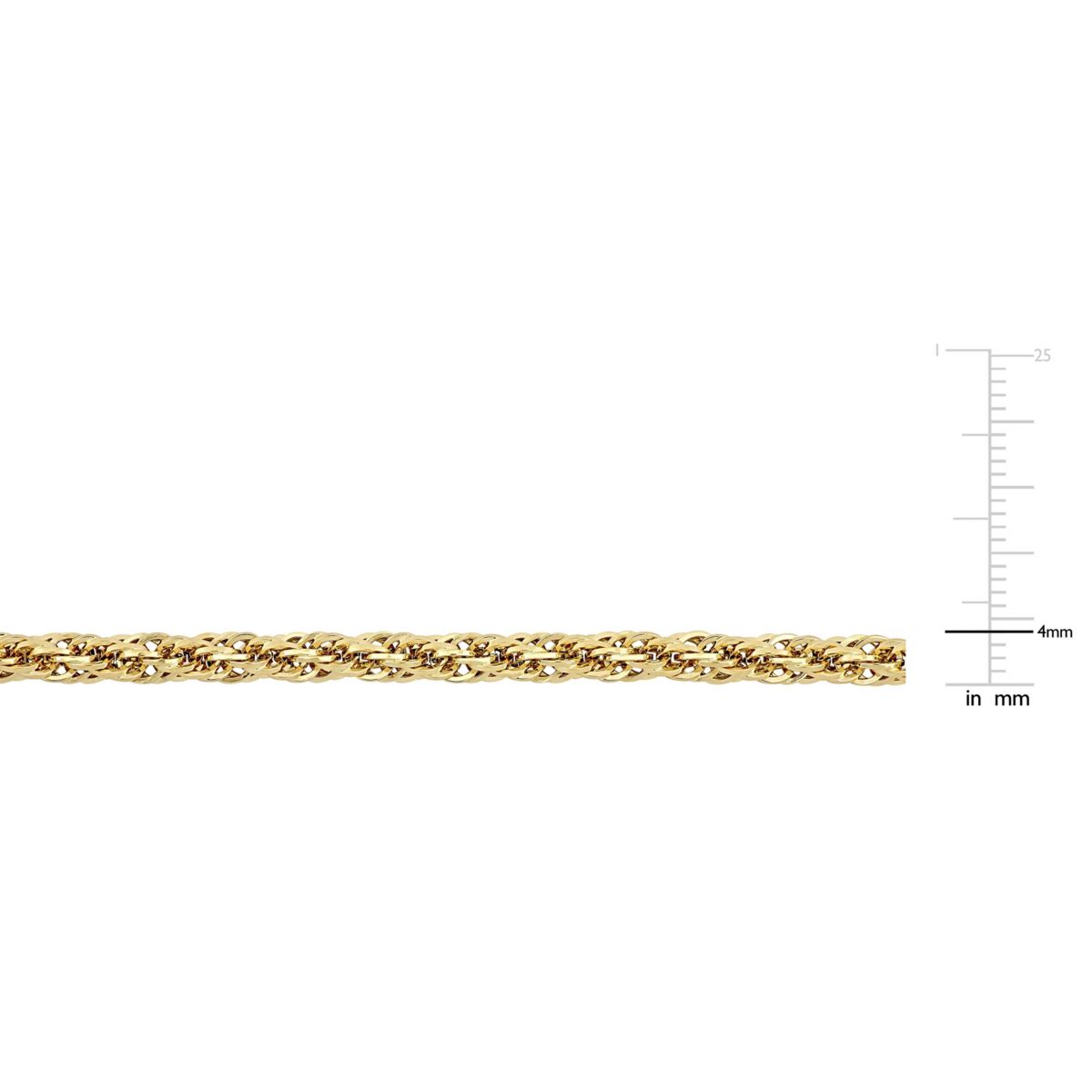 4MM Infinity Rope Chain Necklace in 14K Yellow Gold