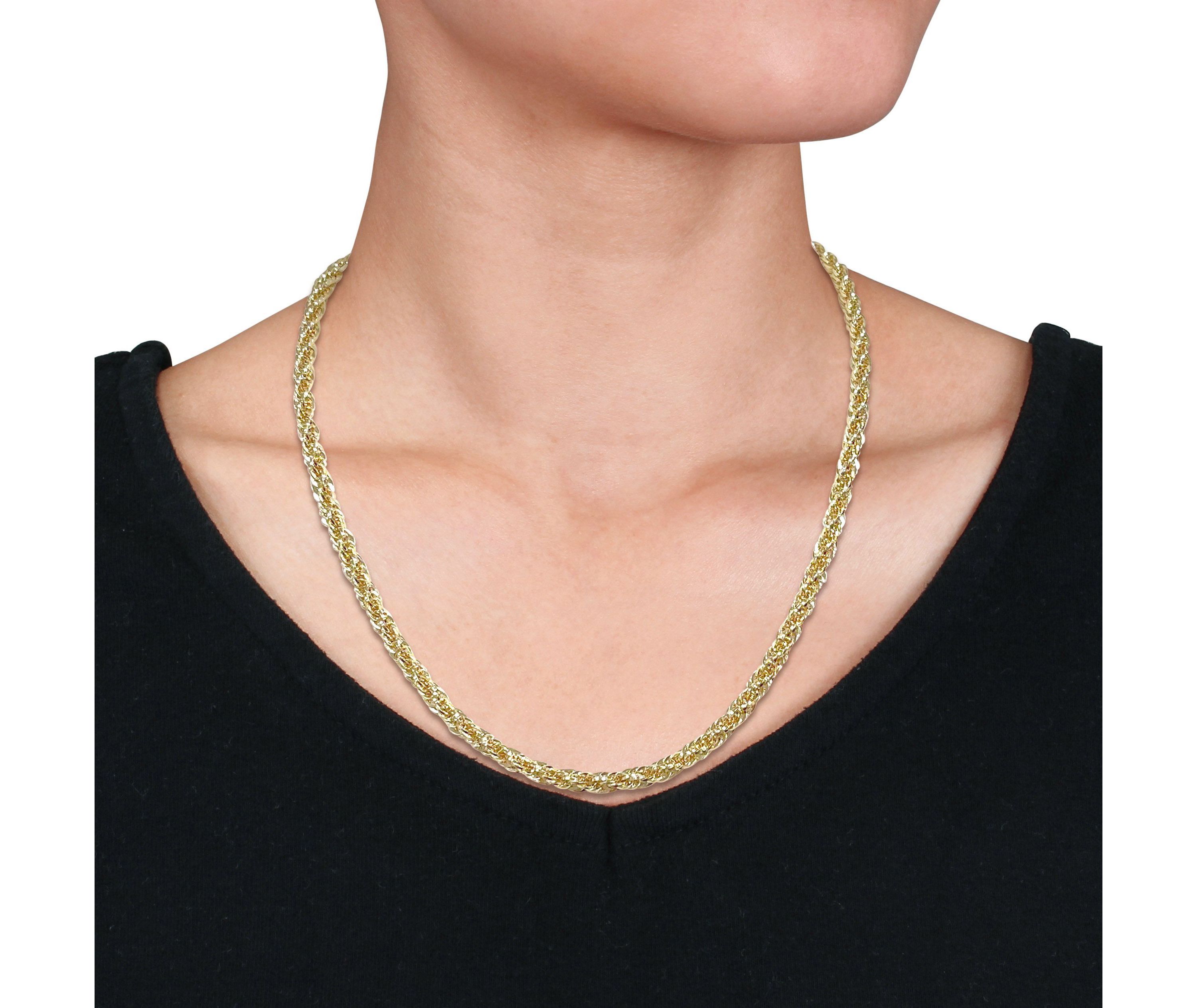 5MM Infinity Rope Chain Necklace in 14K Yellow Gold