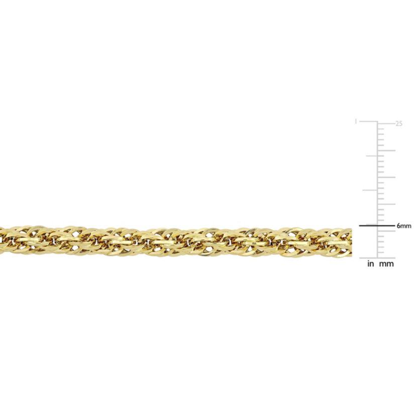 6MM Infinity Rope Chain Necklace in 14K Yellow Gold