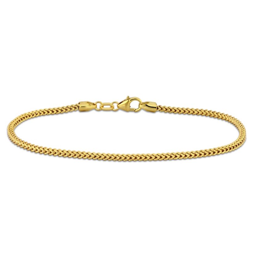 1.85MM Franco Link Bracelet in 10K Yellow Gold