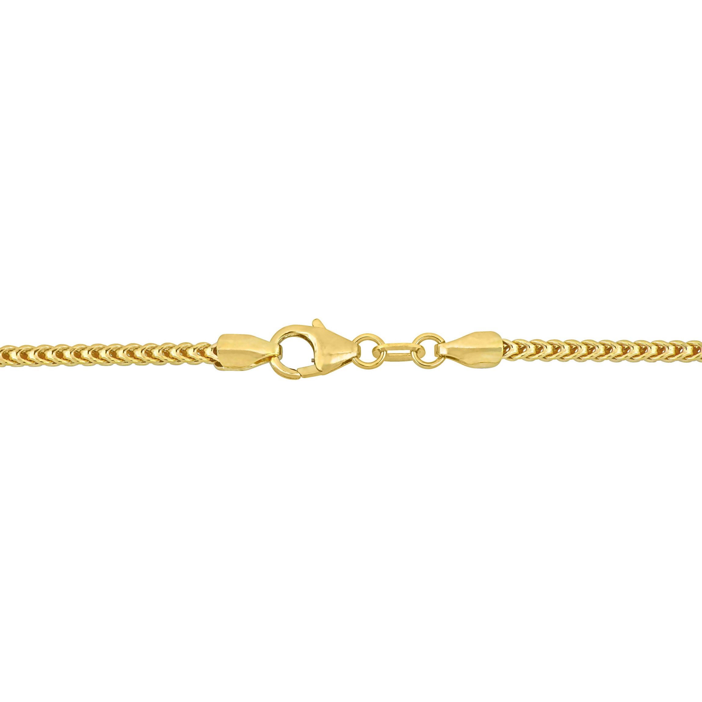 1.85MM Franco Link Bracelet in 10K Yellow Gold