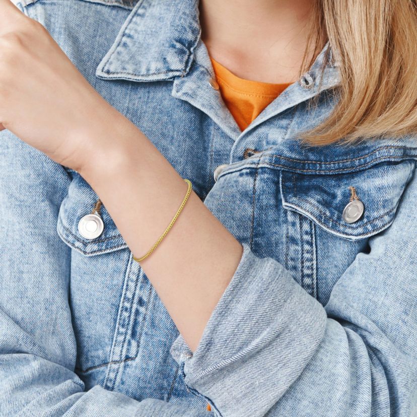 1.85MM Franco Link Bracelet in 10K Yellow Gold