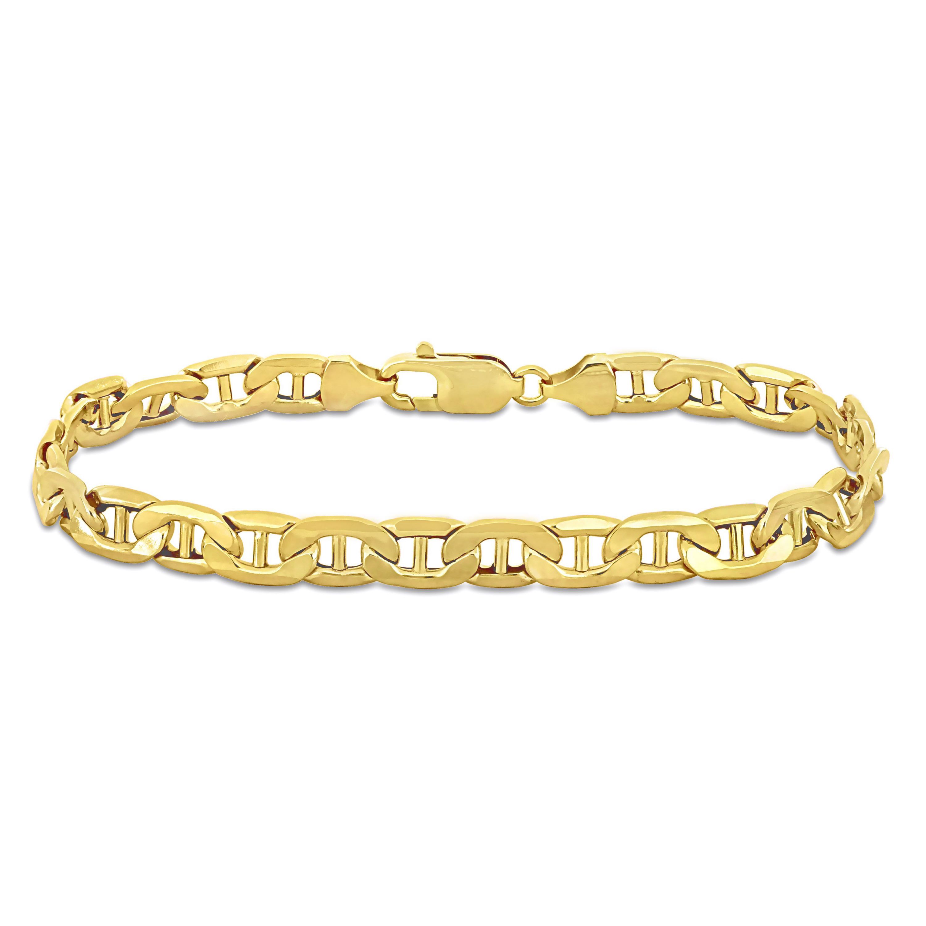 7MM Mariner Link Bracelet in 10K Yellow Gold