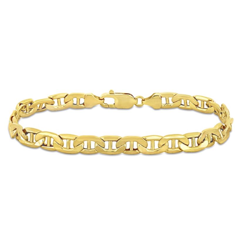 7MM Mariner Link Bracelet in 10K Yellow Gold