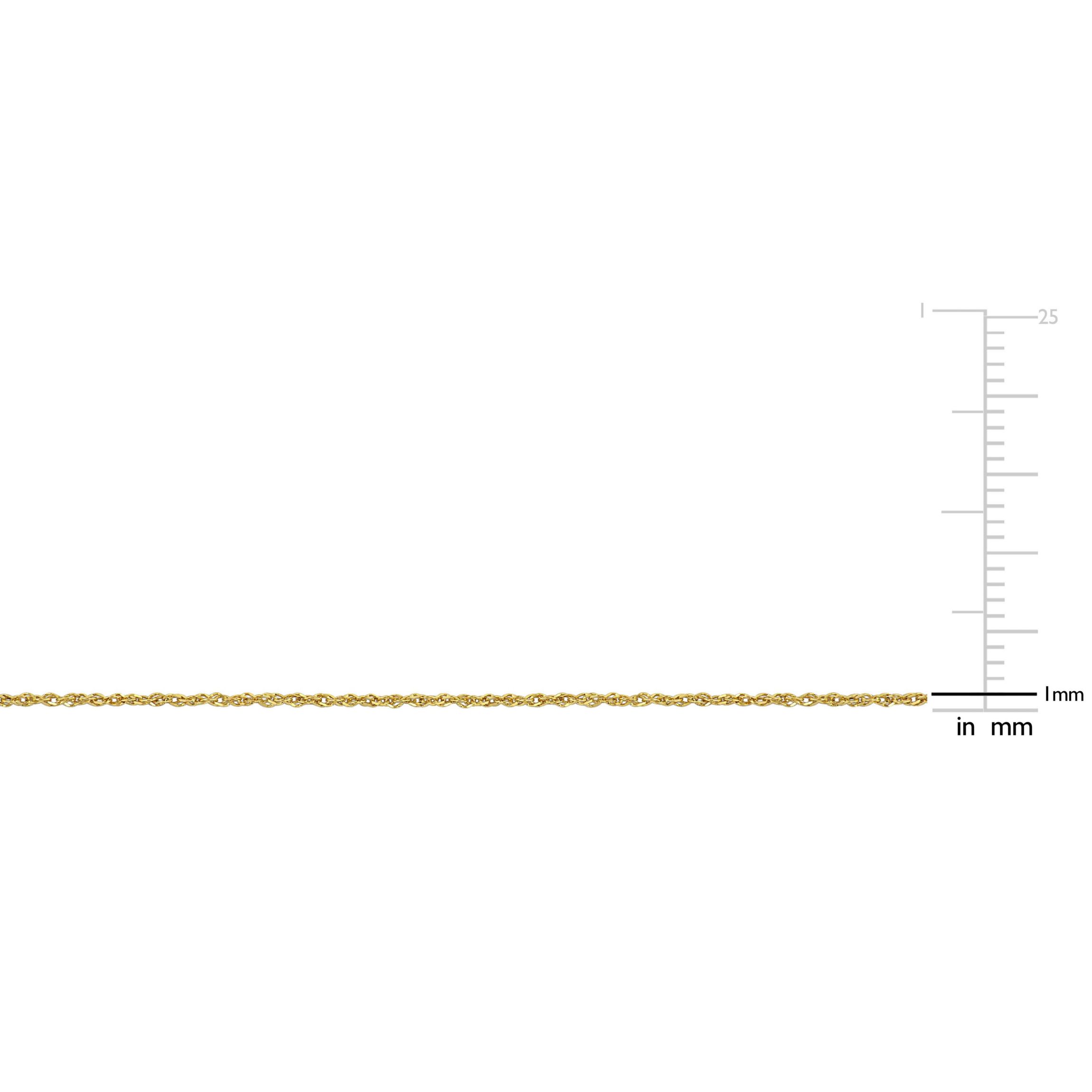 1MM Sparkling Singapore Chain Necklace in 14K Yellow Gold