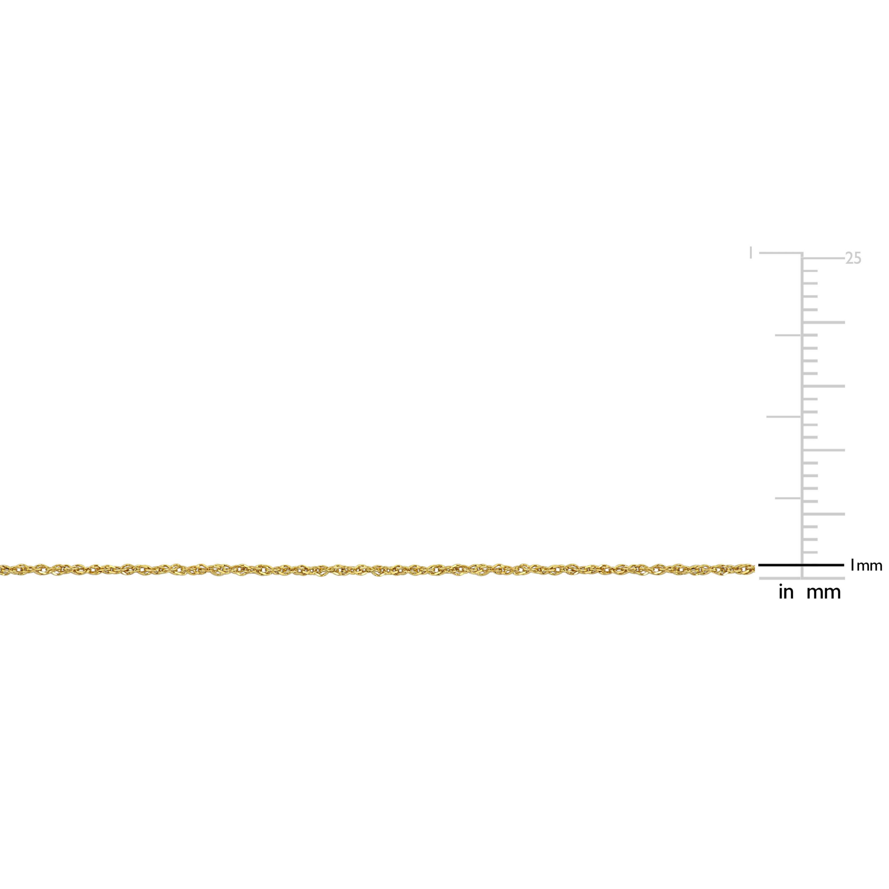 1MM Sparkling Singapore Chain Necklace in 14K Yellow Gold