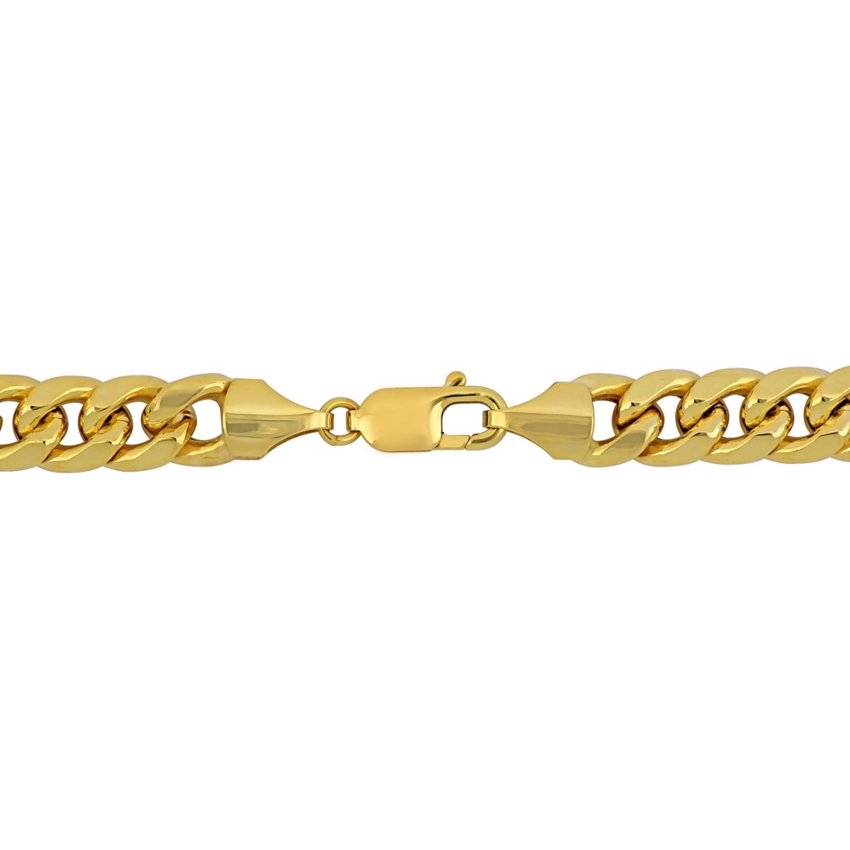 9.25MM Miami Cuban Link Chain Necklace in 10K Yellow Gold