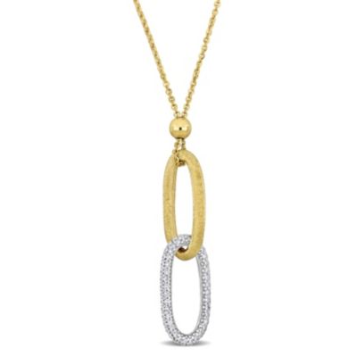 Belk & Co 1.24 ct. t.w. Diamond Lariat Necklace in 14k Yellow Gold