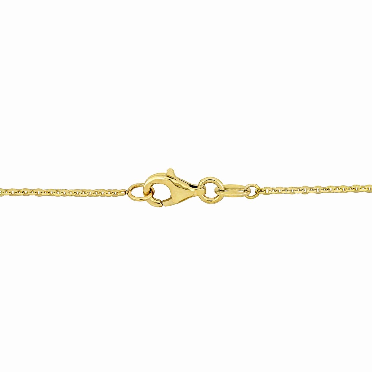 Cable Chain Heart Necklace in 14k Yellow gold