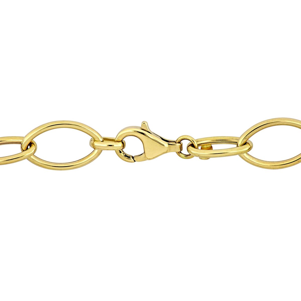 Heart Drop Link Bracelet in 14k Yellow Gold