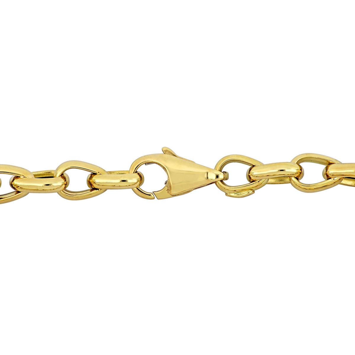 Round Link Bracelet in 14k Yellow Gold