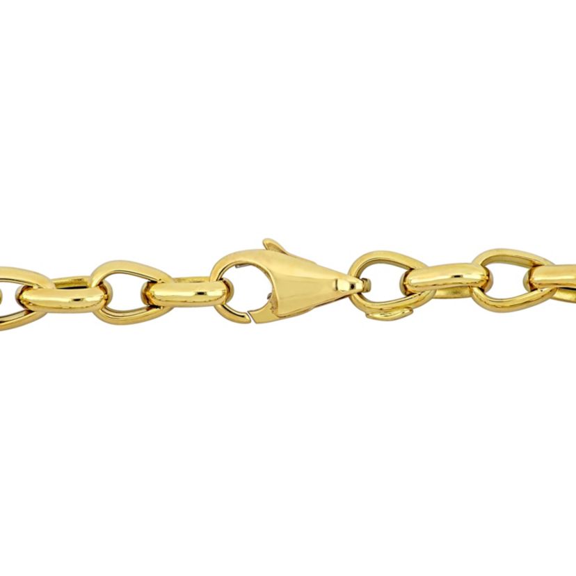 Round Link Bracelet in 14k Yellow Gold