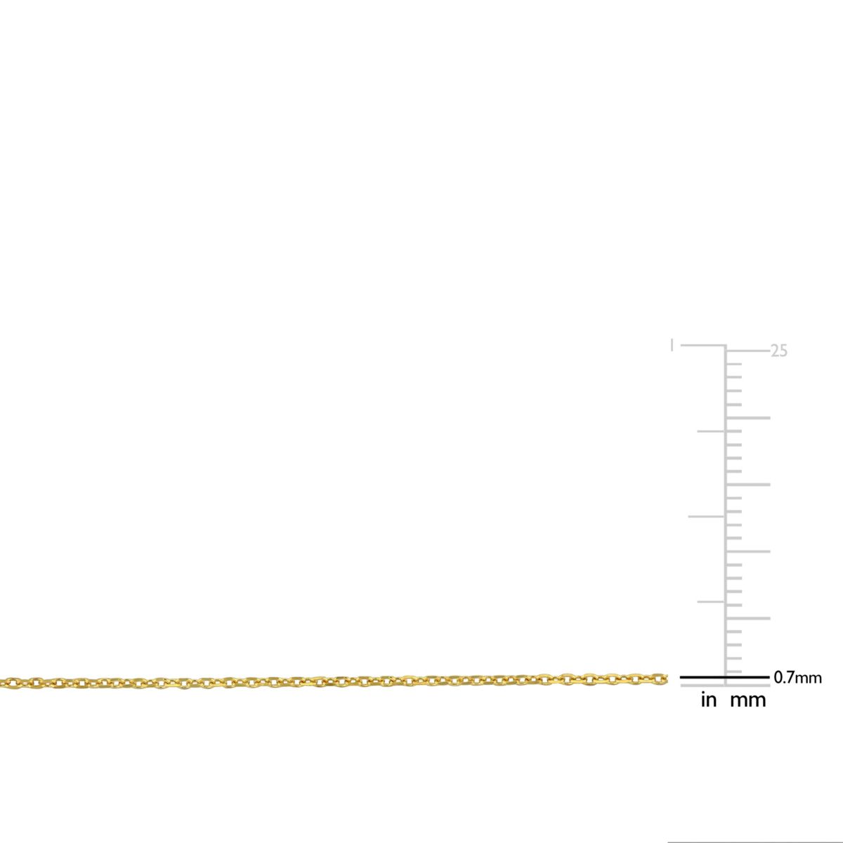 Cable Chain Necklace in 14k Yellow Gold