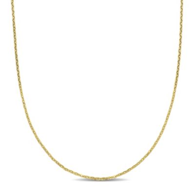 Belk & Co Cable Chain Necklace in 14k Yellow Gold