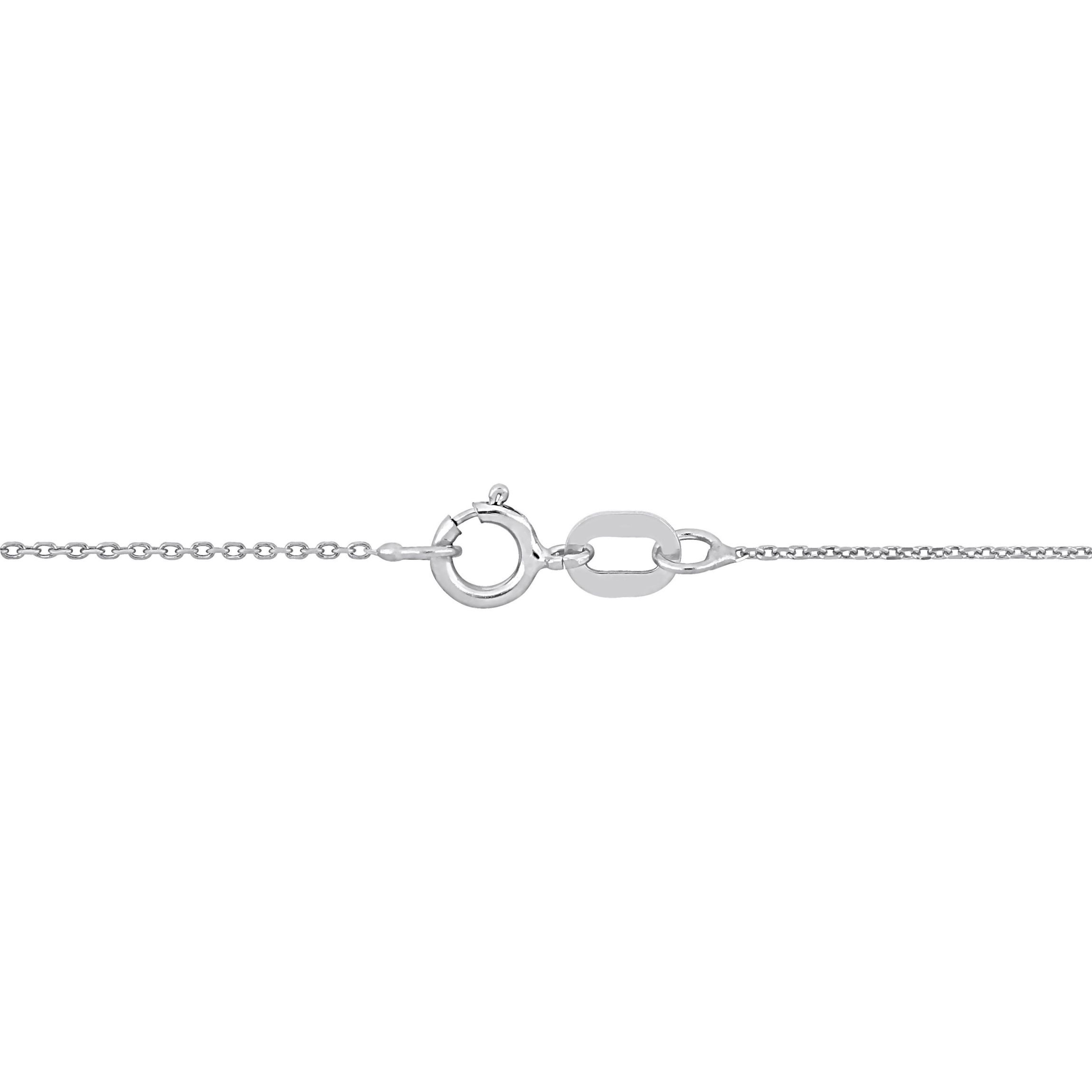 Cable Chain Necklace in 14k White Gold