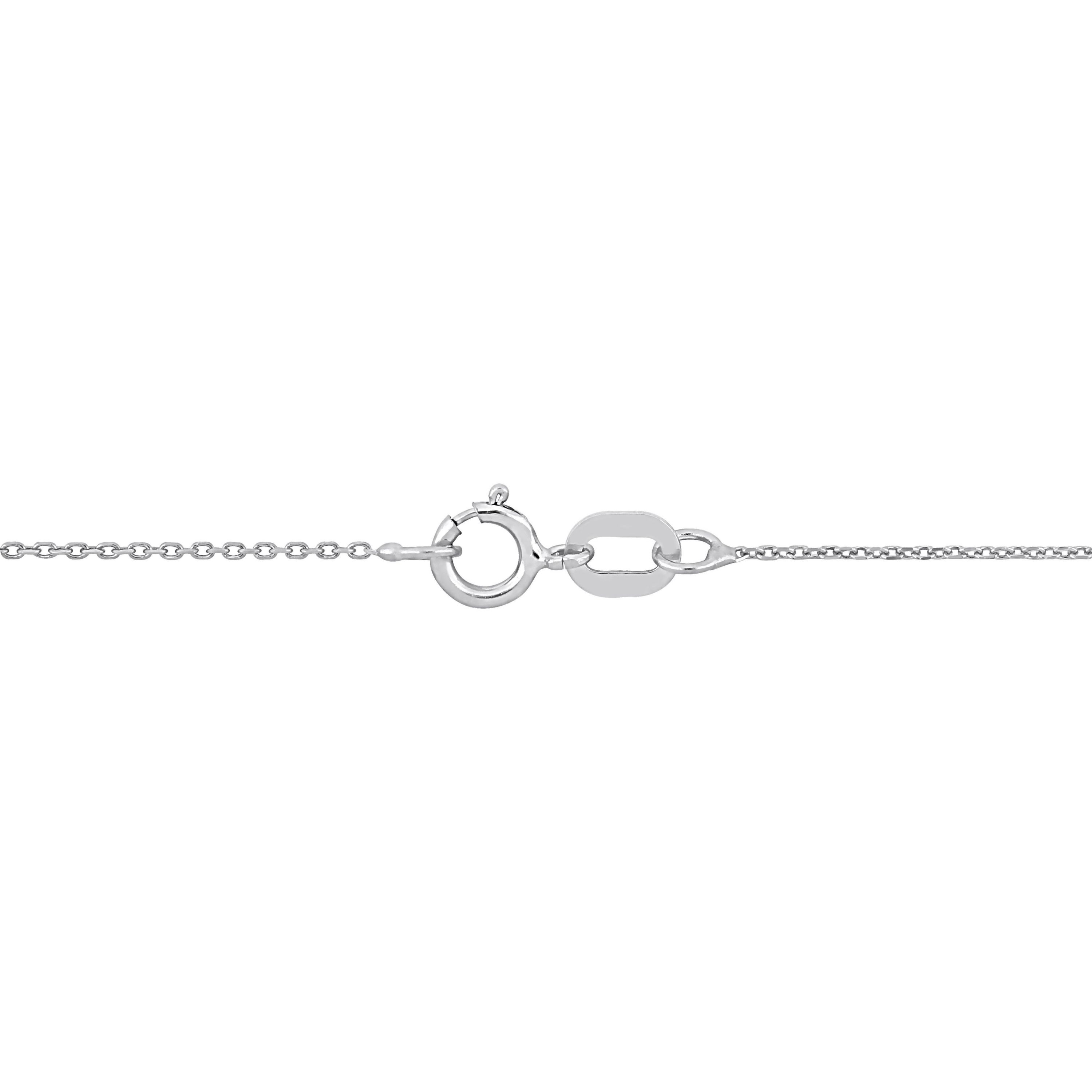 Cable Chain Necklace in 14k White Gold