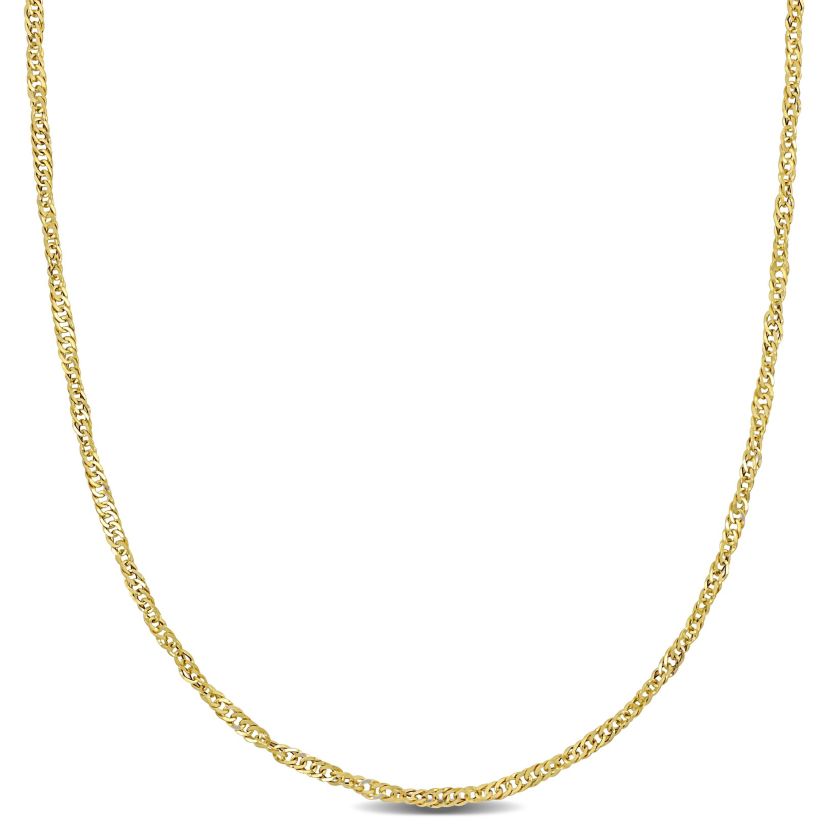 Singapore Necklace in 14k Yellow GOLD