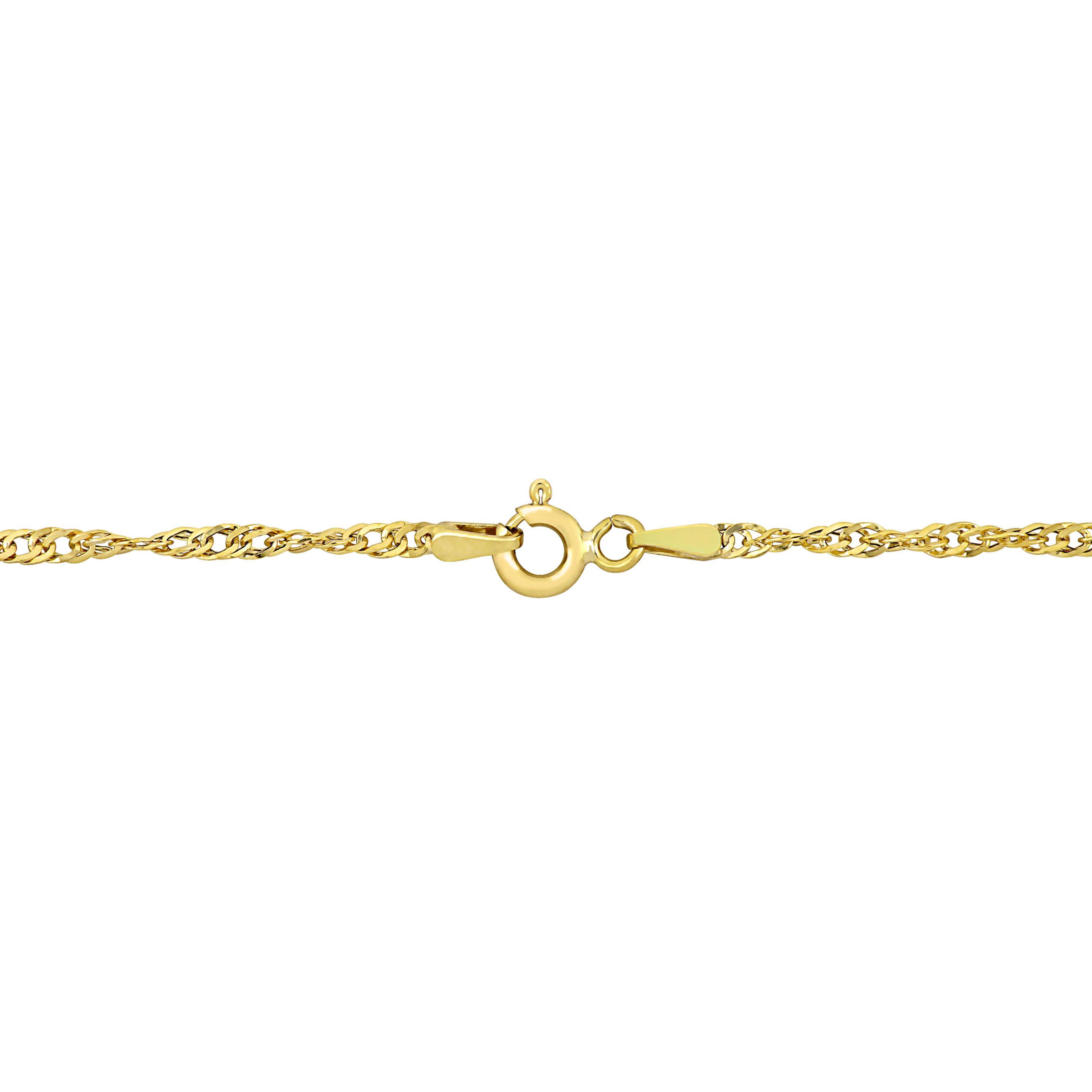 Singapore Necklace in 14k Yellow GOLD