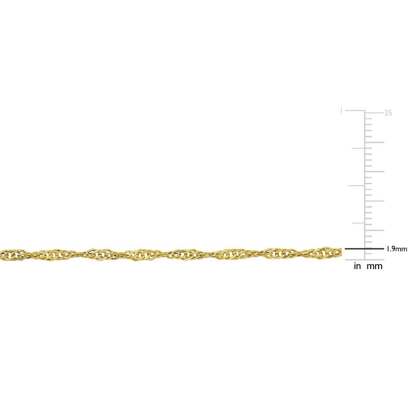 Singapore Necklace in 14k Yellow GOLD