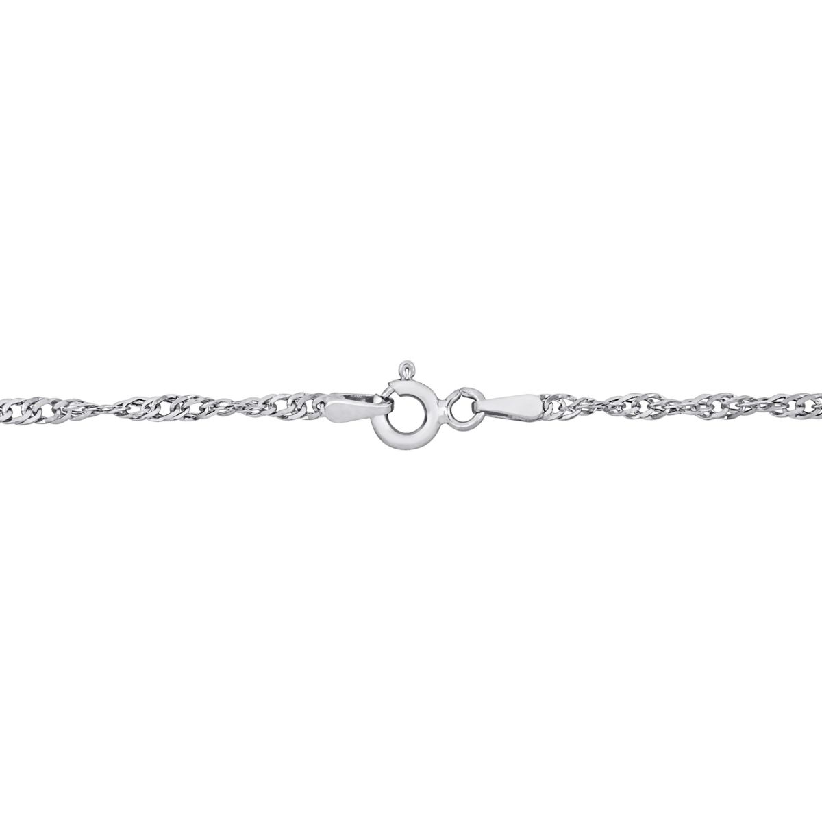 Singapore Necklace in 14k White Gold