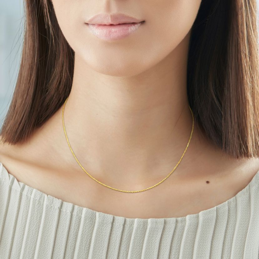 Cable Chain Necklace in 14k Yellow Gold