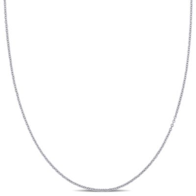 Belk & Co Cable Chain Necklace in 14k White Gold