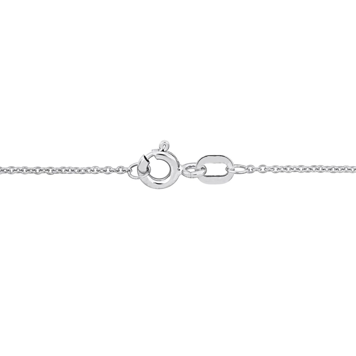 Cable Chain Necklace in 14k White Gold