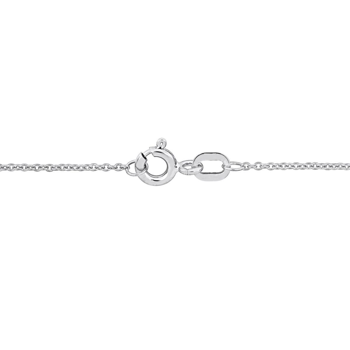 Cable Chain Necklace in 14k White Gold