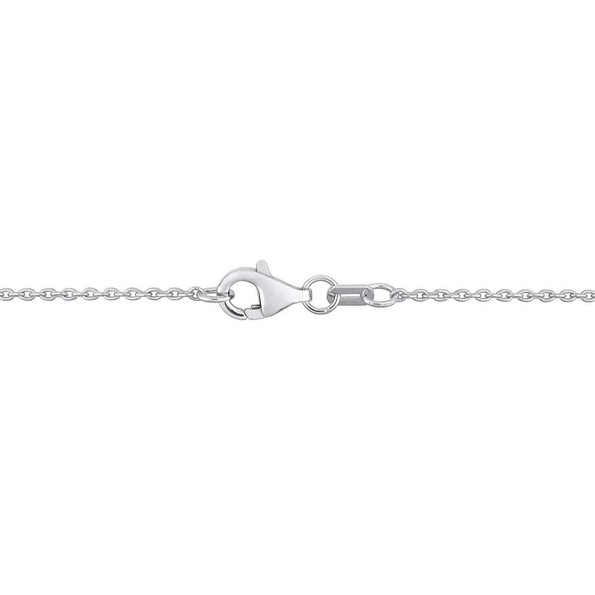4/5 ct. t.w. Diamond Halo Necklace with Chain in 14K White Gold