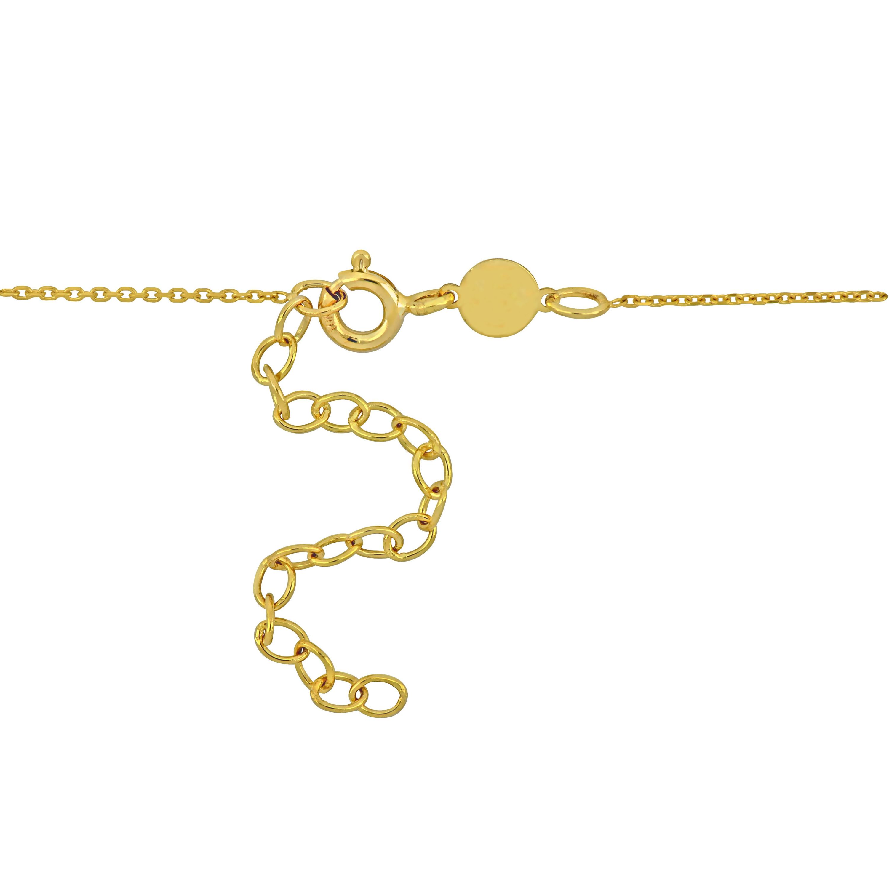 Capricorn Horoscope Necklace with Chain in 10K Yellow Gold
