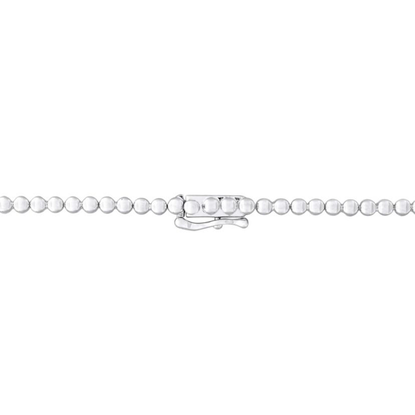 Lab Created Created White Sapphire Necklace in Sterling Silver