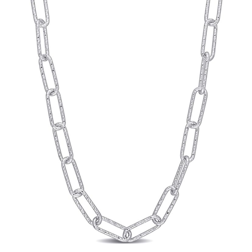 5MM Oval Link Necklace in Sterling Silver