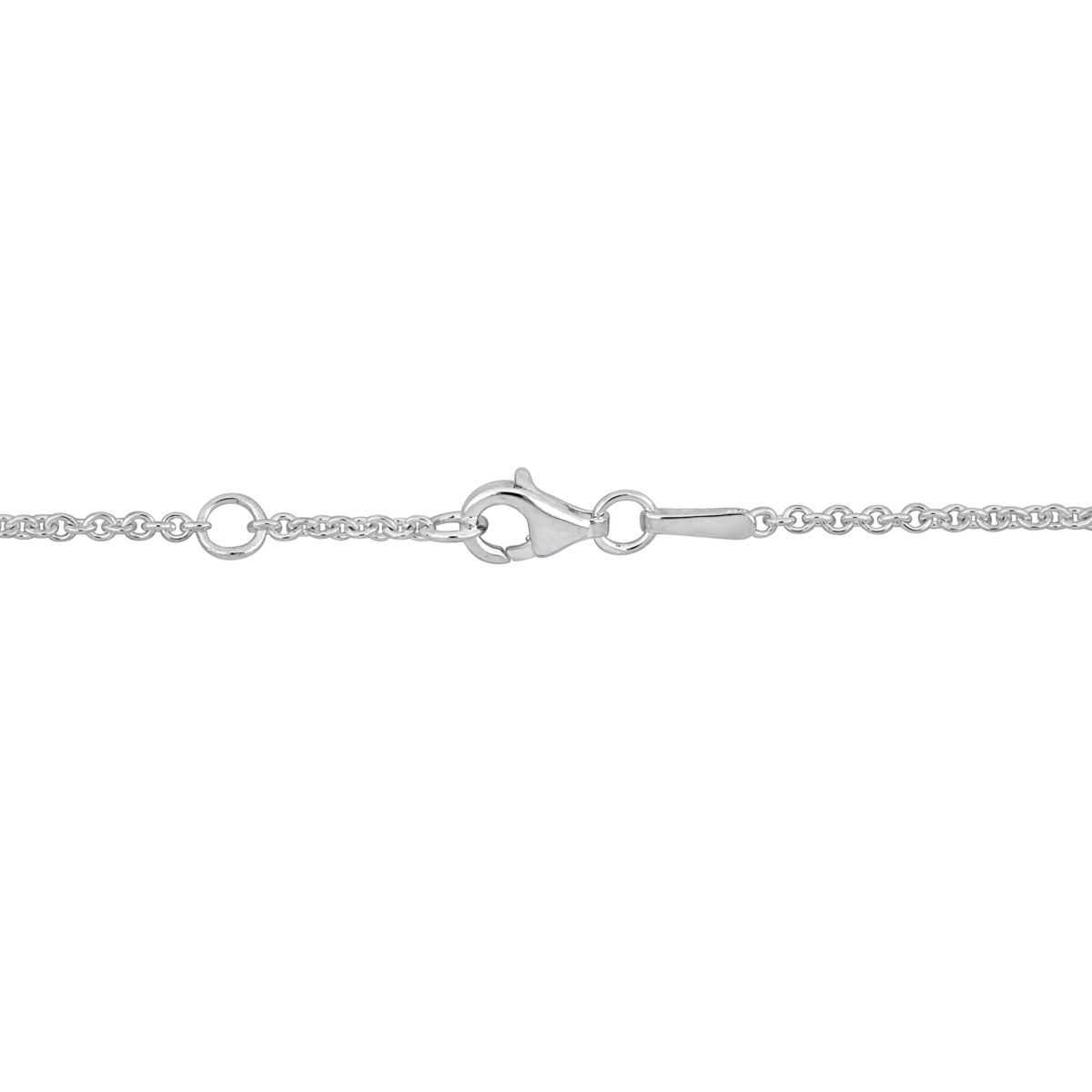 Heart & Key Charm Bracelet in Sterling Silver