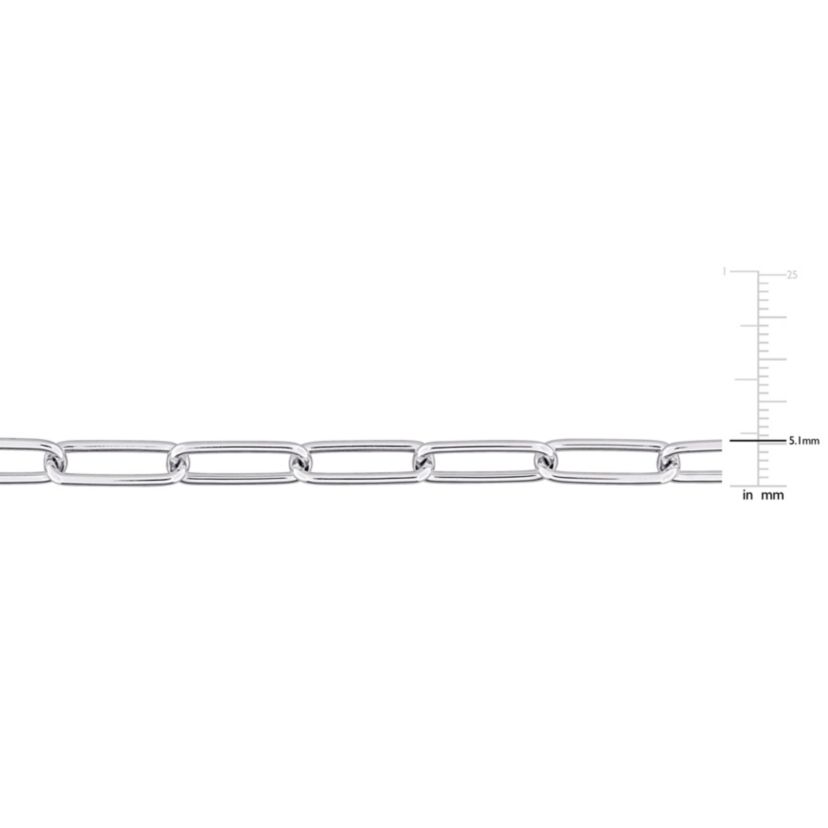 5MM Oval Link Bracelet in Sterling Silver
