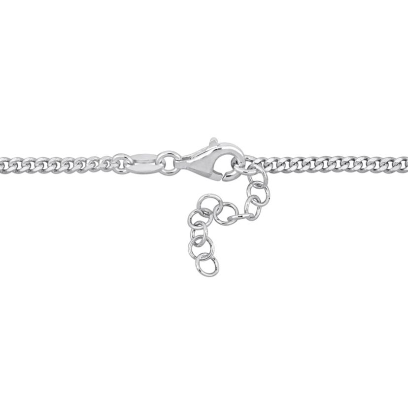 2MM Lock & Key CurbLink Chain Bracelet in Sterling Silver