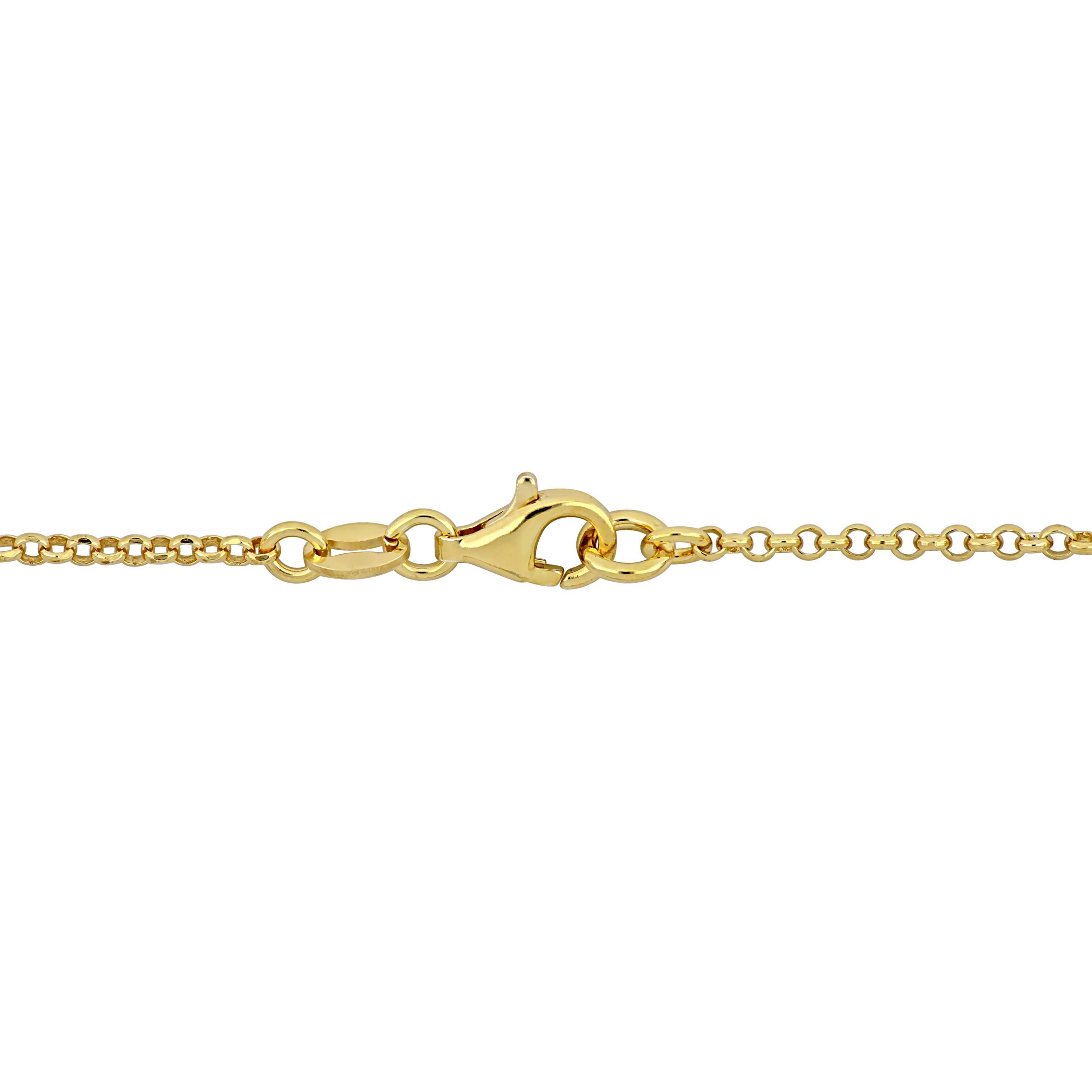 Multi-Color Enamel Butterfly Bracelet in Yellow Plated Sterling Silver
