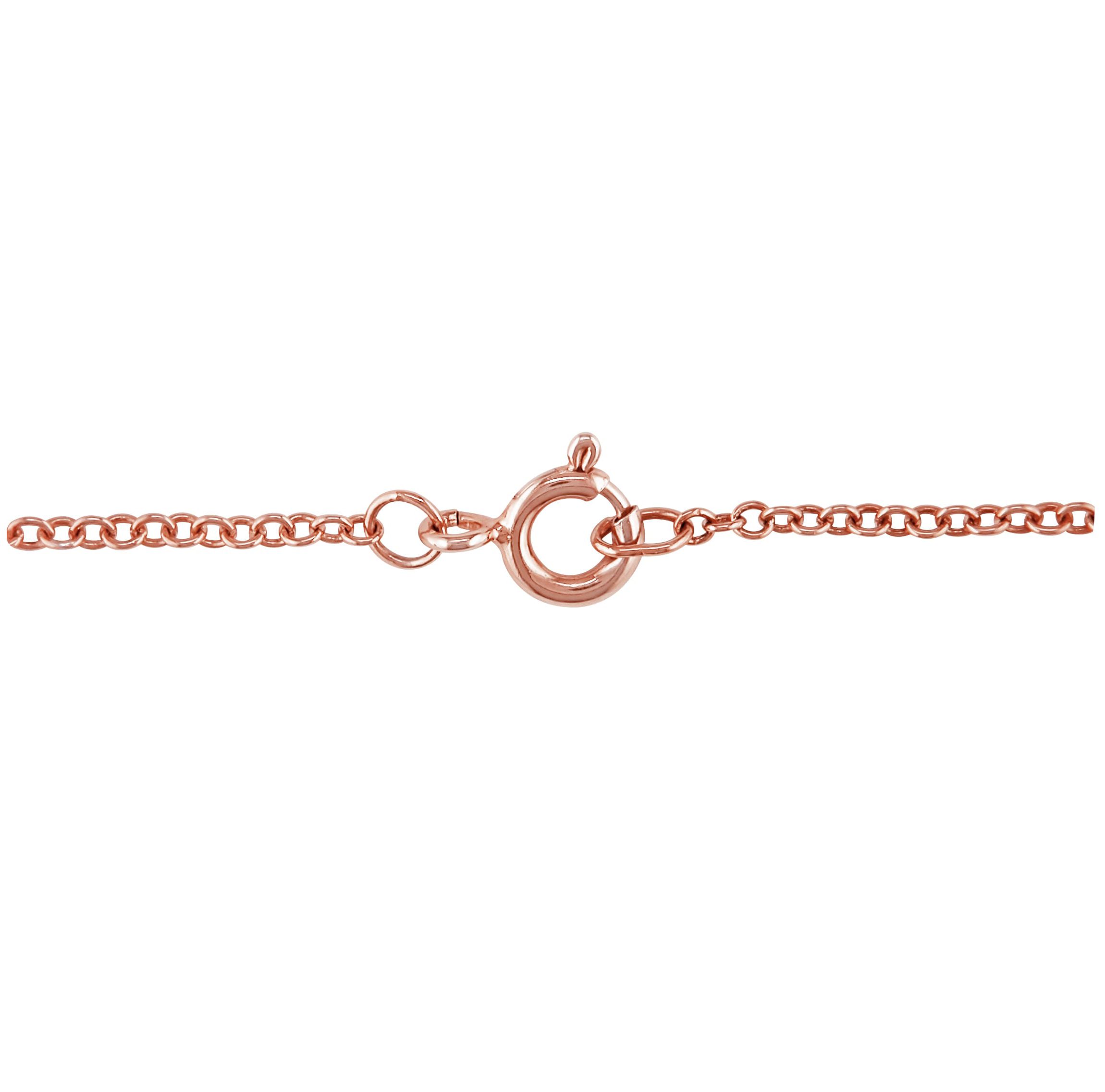 Lab Created Morganite and Created White Sapphire  with Diamond Accent Heart Pendant with Chain in Rose Plated Sterling Silver