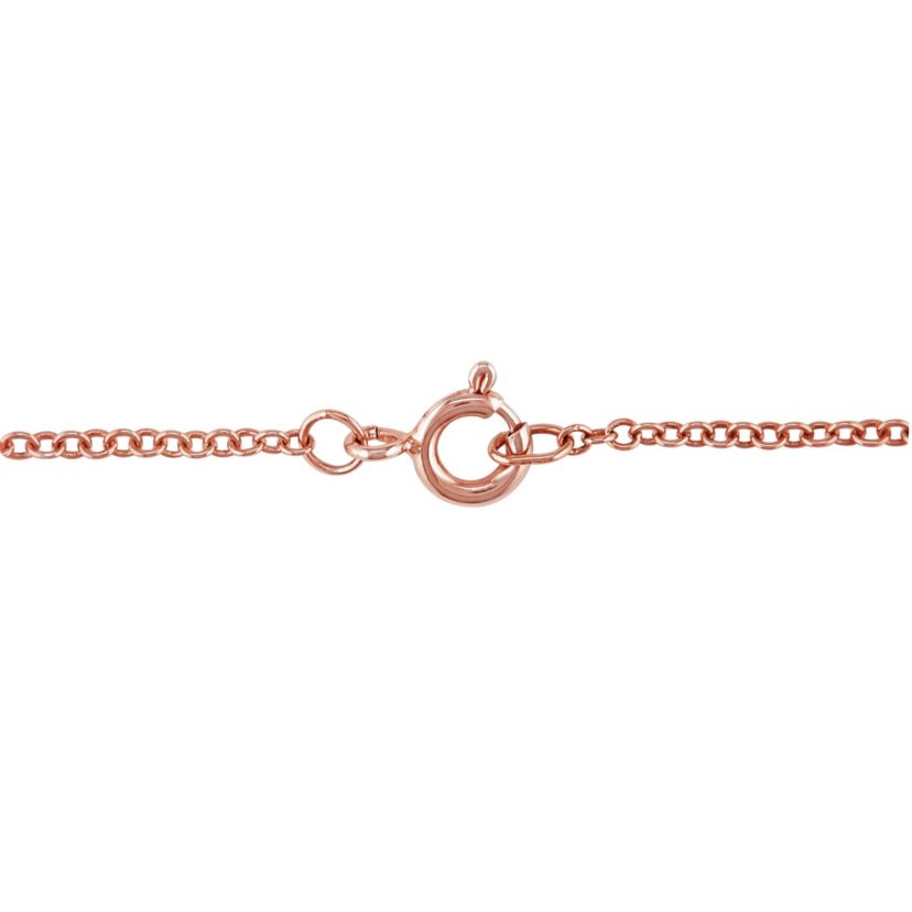 Lab Created Morganite and Created White Sapphire  with Diamond Accent Heart Pendant with Chain in Rose Plated Sterling Silver