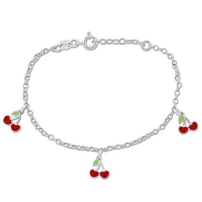 Glittering Cherries Kids / Children's / Girls Jewelry Set - Sterling S