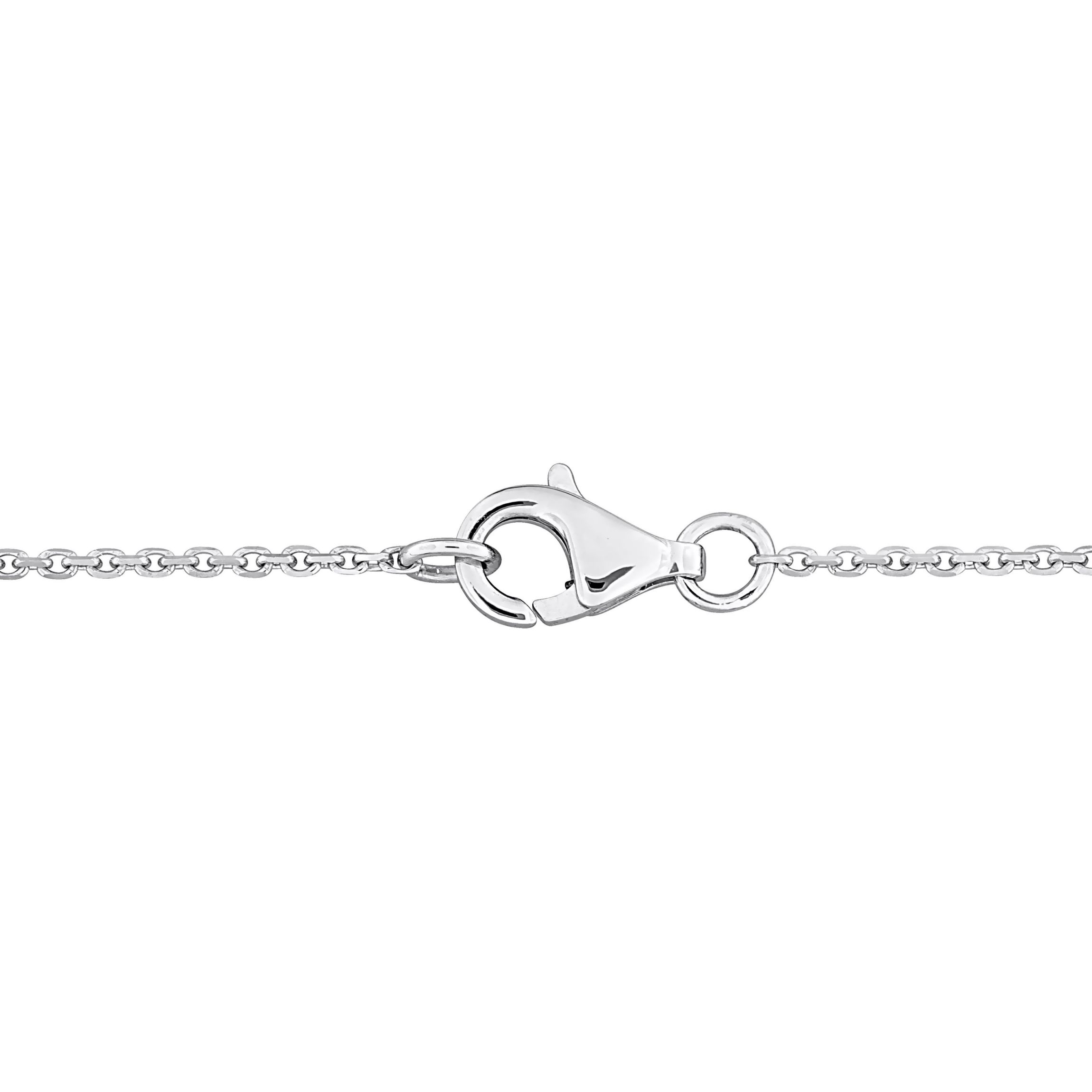 2 ct. t.w. Black Diamond Solitaire Necklace in 14K White Gold