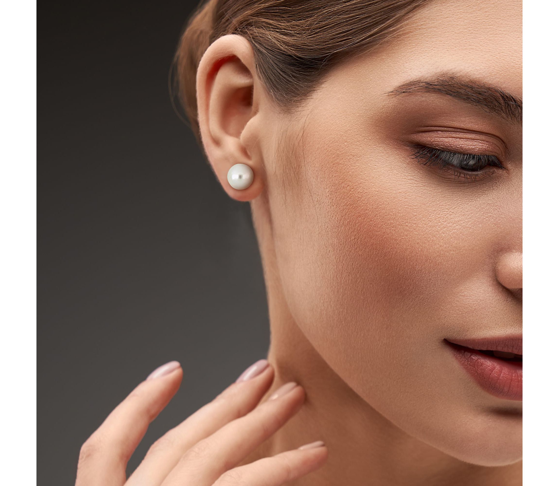 11-12MM Freshwater Cultured Edison Pearl Stud Earrings in Sterling Silver
